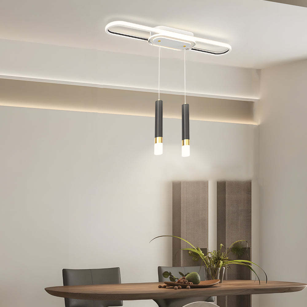 Long Circular LED Modern Ceiling Hanging Light