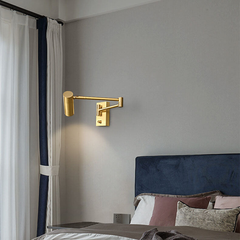 Nordic Copper Rotatable Reading LED Sconce