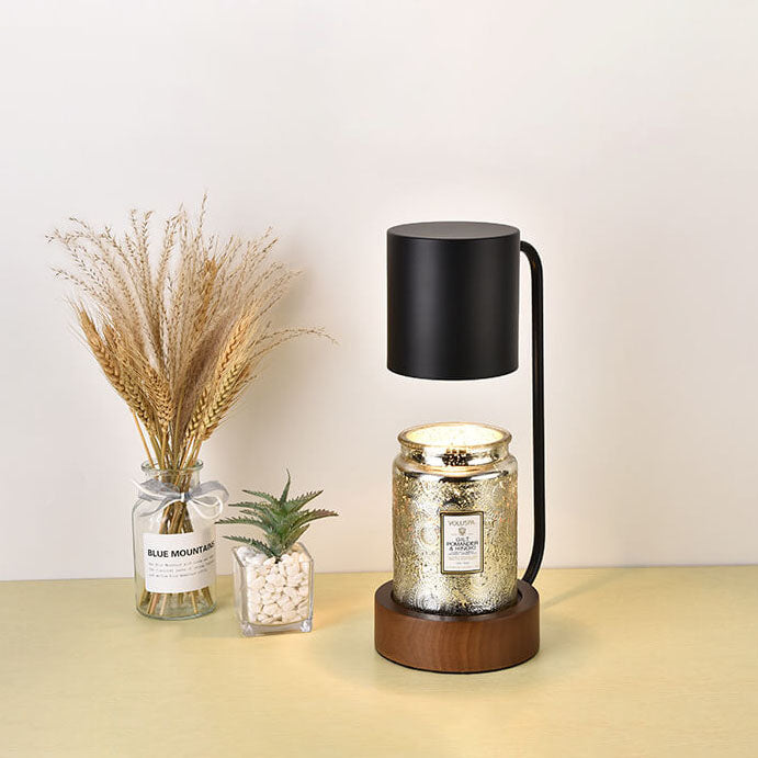 Japanese Wood Timing Dimming Melting Wax Table Lamp