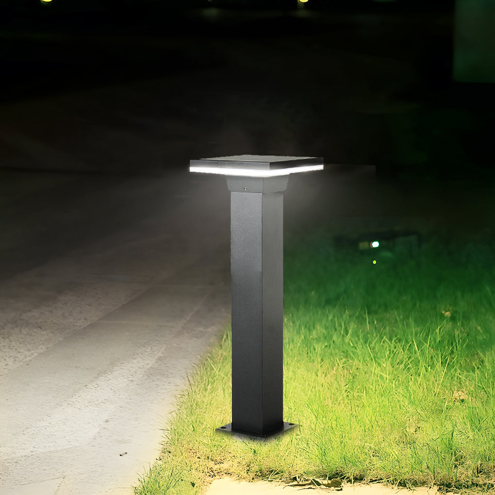 Outdoor Minimalist Round Square Waterproof LED Landscape Lighting Lawn Lamps-Lighom