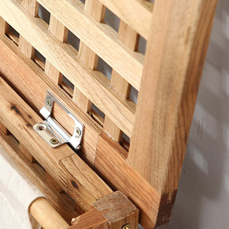 Japanese Square Wood Metal Coffee Table