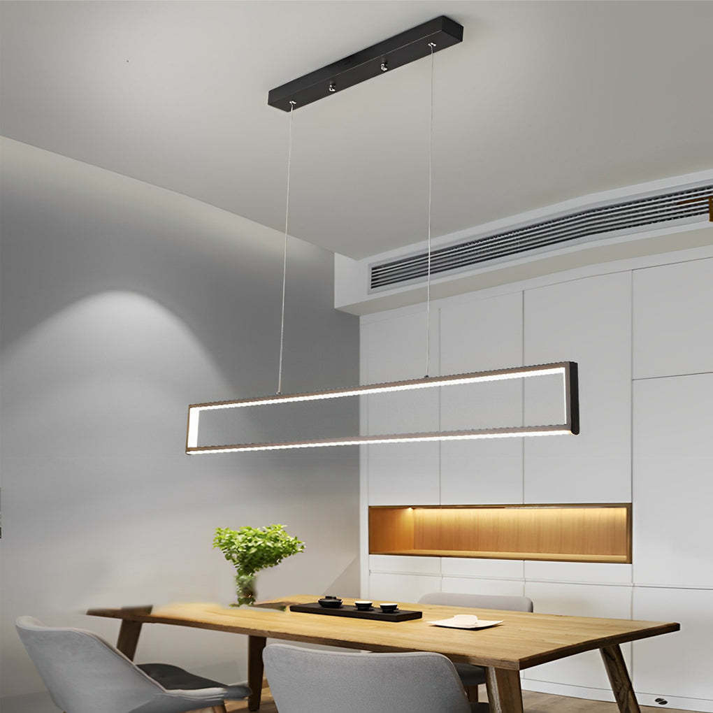 Rectangular Frame LED Modern Hanging Chandelier