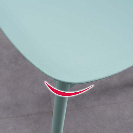 Nordic Macaron Stackable Dining Chair — Dark Blue