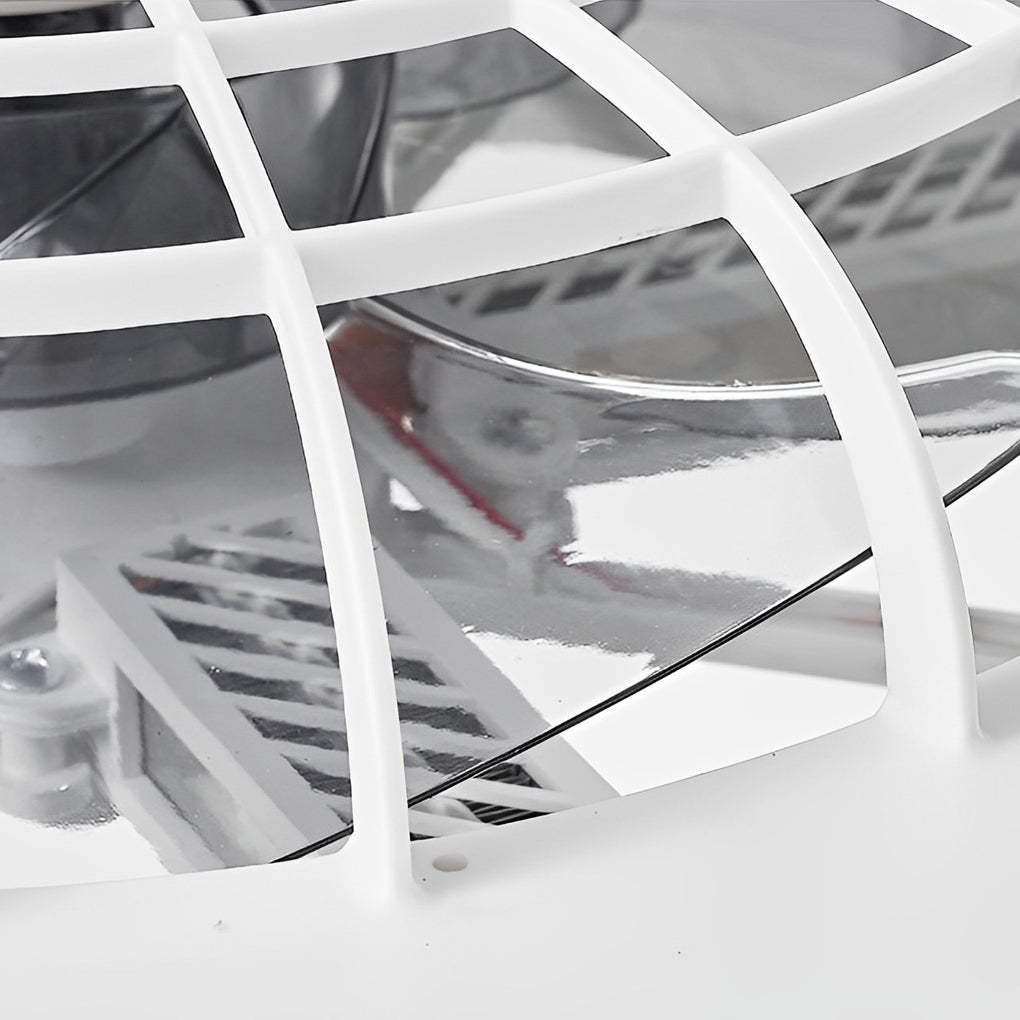 Round Dimmable LED Warm-Air Mute Bladeless Fan