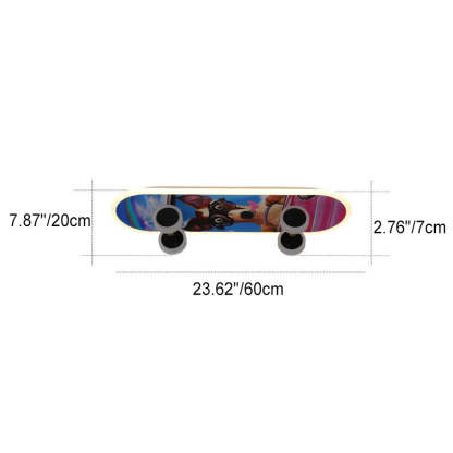 Cartoon Skateboard Acrylic LED Kids Flush Mount Light