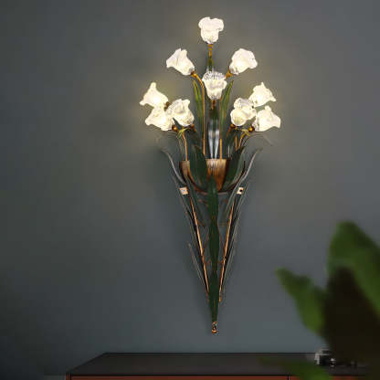Bouquet Leaves Pastoral American Wall Lamp