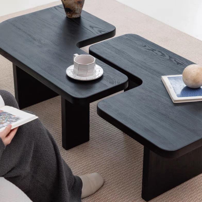 Nordic Pine Ash Wood Coffee Table — Combination / Ash Wood