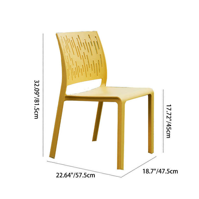 Minimalist Square Plastic Chair