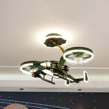 Modern Helicopter Mount Ceiling Fan Light