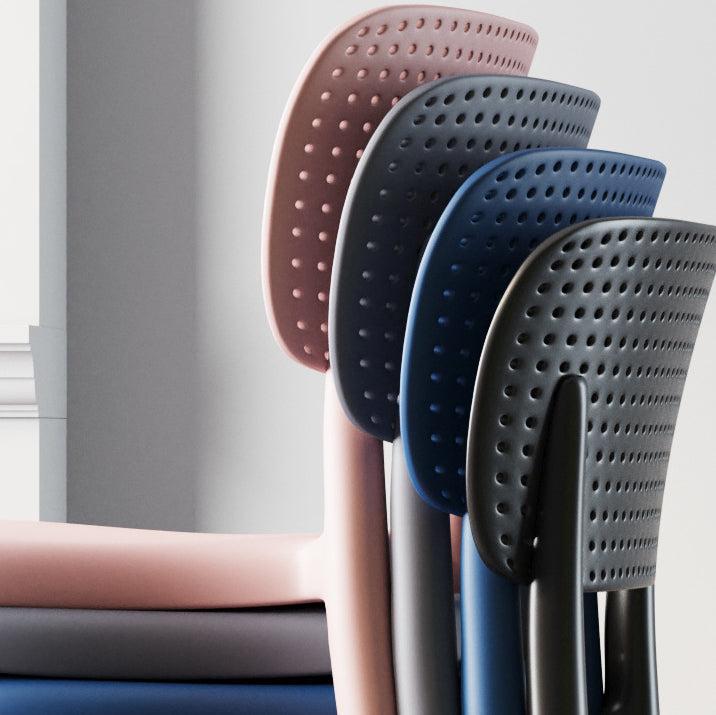 Contemporary Plastic Chair — Yellow