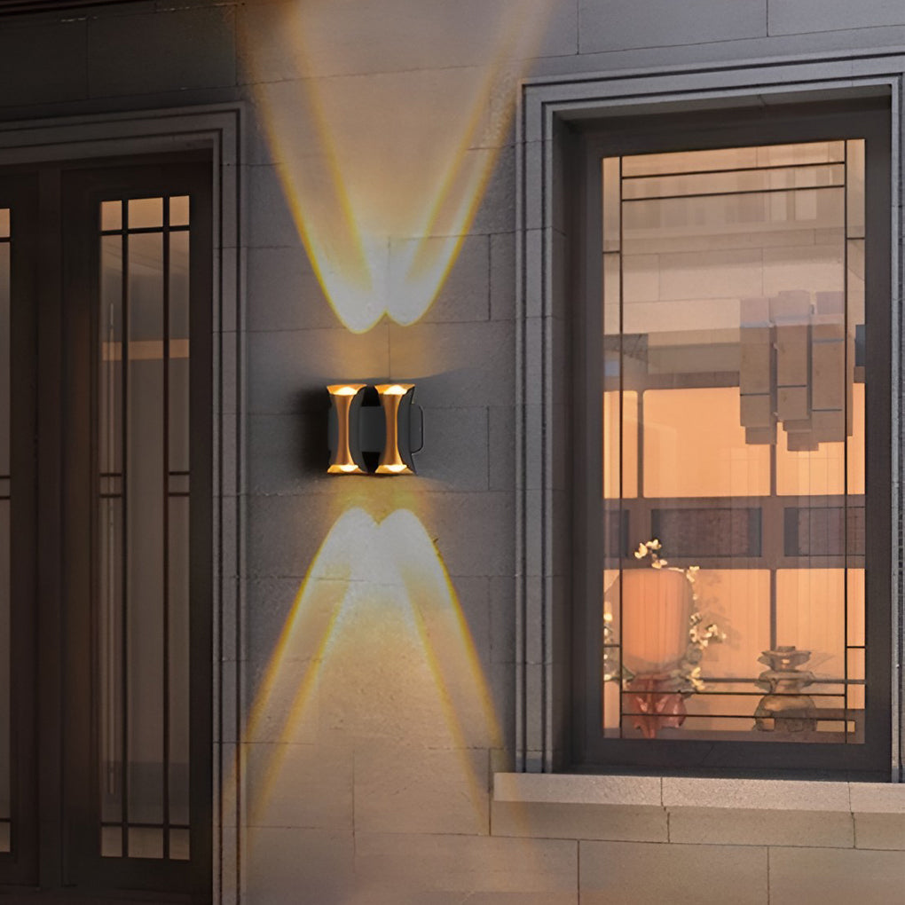 Waterproof Up and Down Lights LED Modern Outdoor Wall Sconce Lighting-Lighom