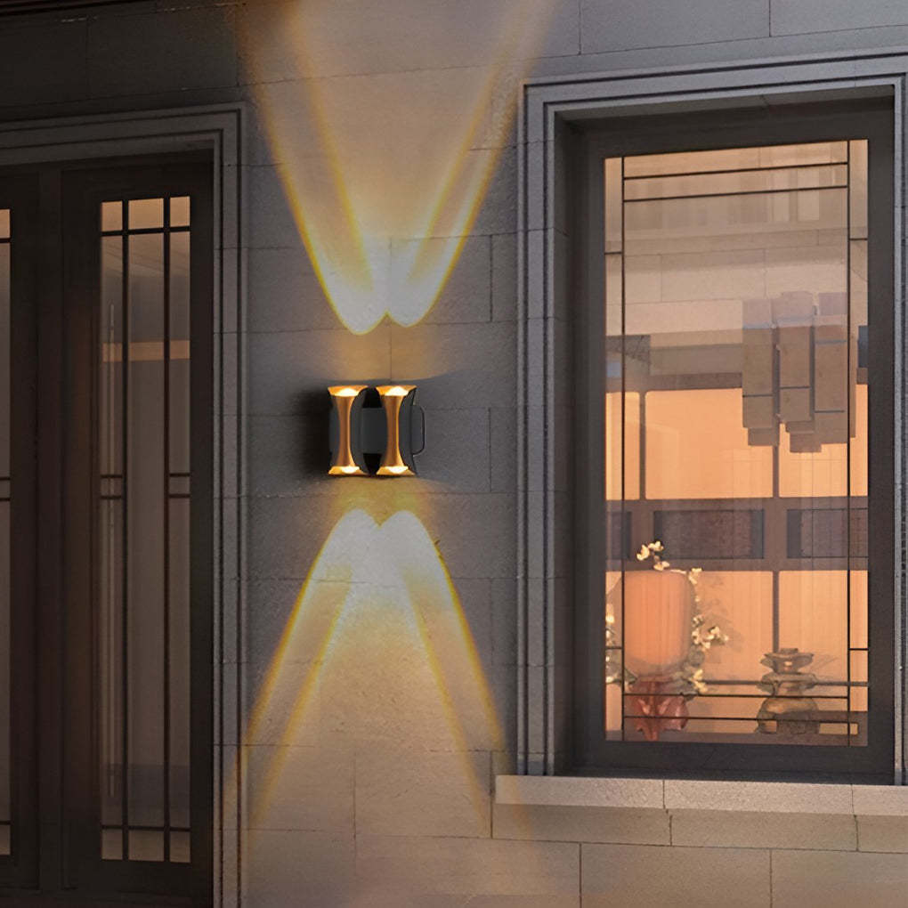 Waterproof Up and Down Lights LED Modern Outdoor Wall Sconce Lighting-Lighom