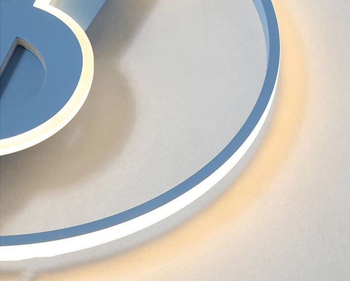 Nordic Music Note LED Flush Mount Light