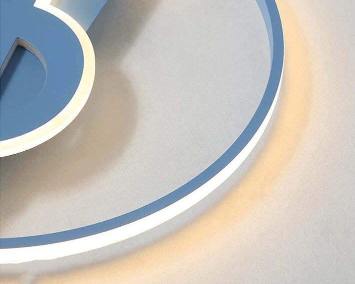 Nordic Music Note LED Flush Mount Light