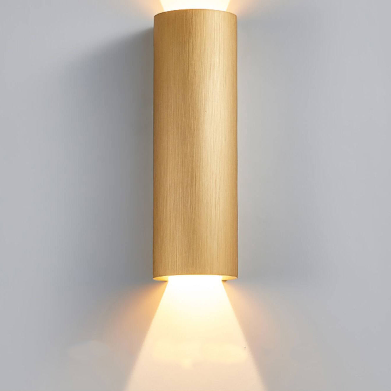 Minimalist Aluminum Cylindrical LED Sconce — Gray / 110V-120V For US/CA