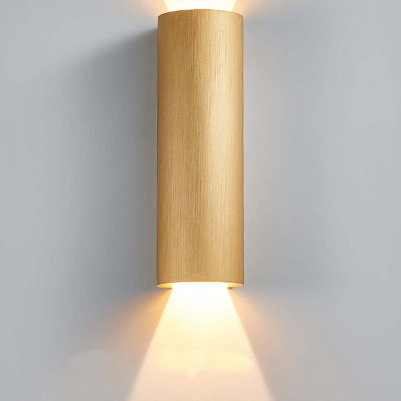 Minimalist Aluminum Cylindrical LED Sconce — Gray / 110V-120V For US/CA