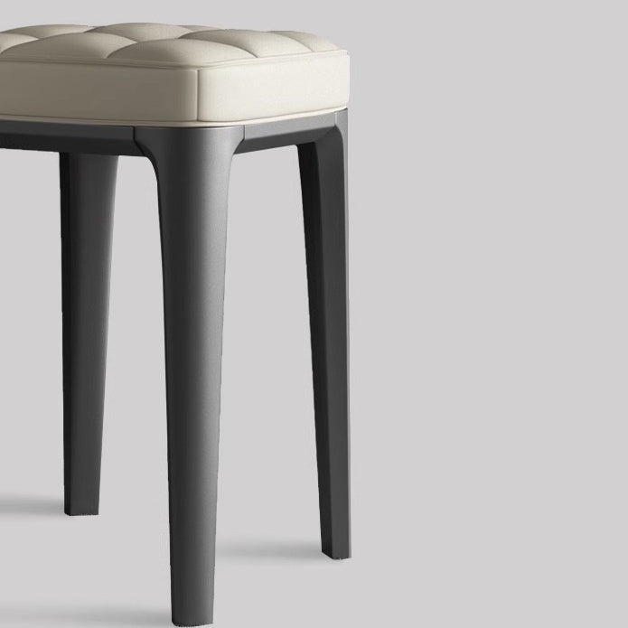 Modern PU Leather Stackable Vanity Stool