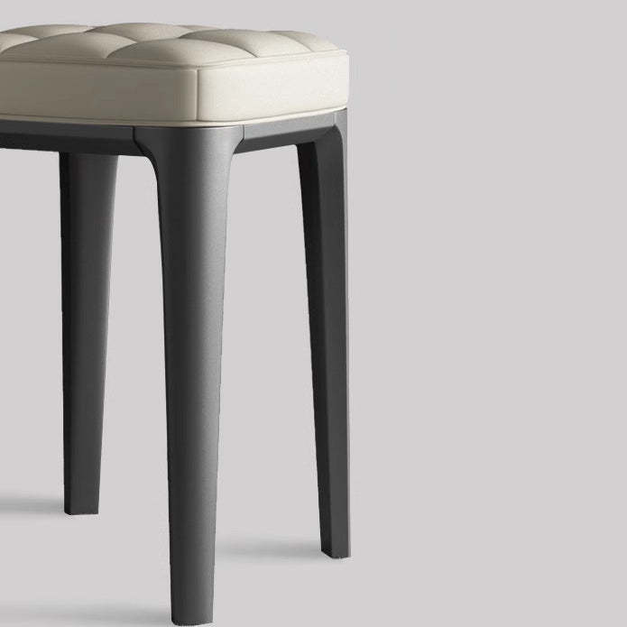 Modern PU Leather Stackable Vanity Stool