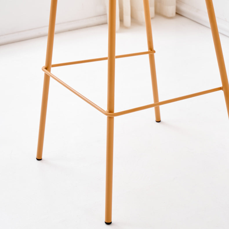 Minimalist PU Leather Metal Bar Stool