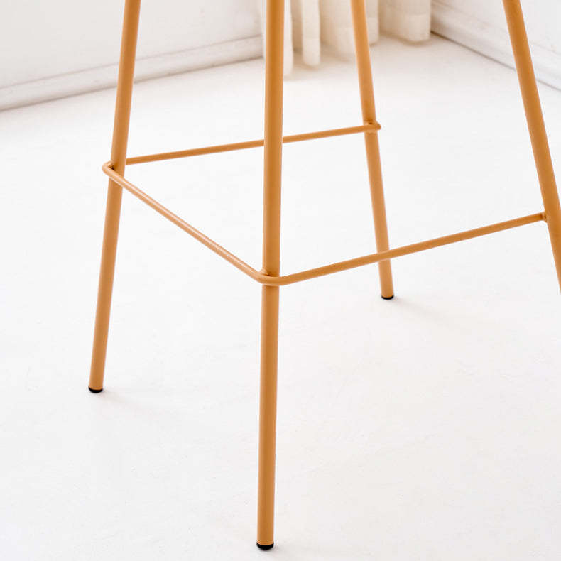 Minimalist PU Leather Metal Bar Stool