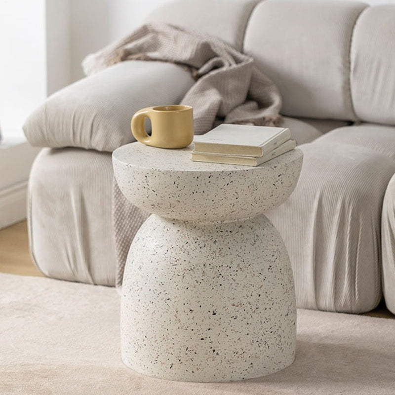 Nordic Cylinder Magnesium Oxide End Table