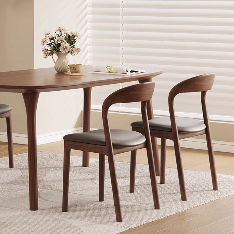 Scandinavian Curved Ash Wood Dining Chair