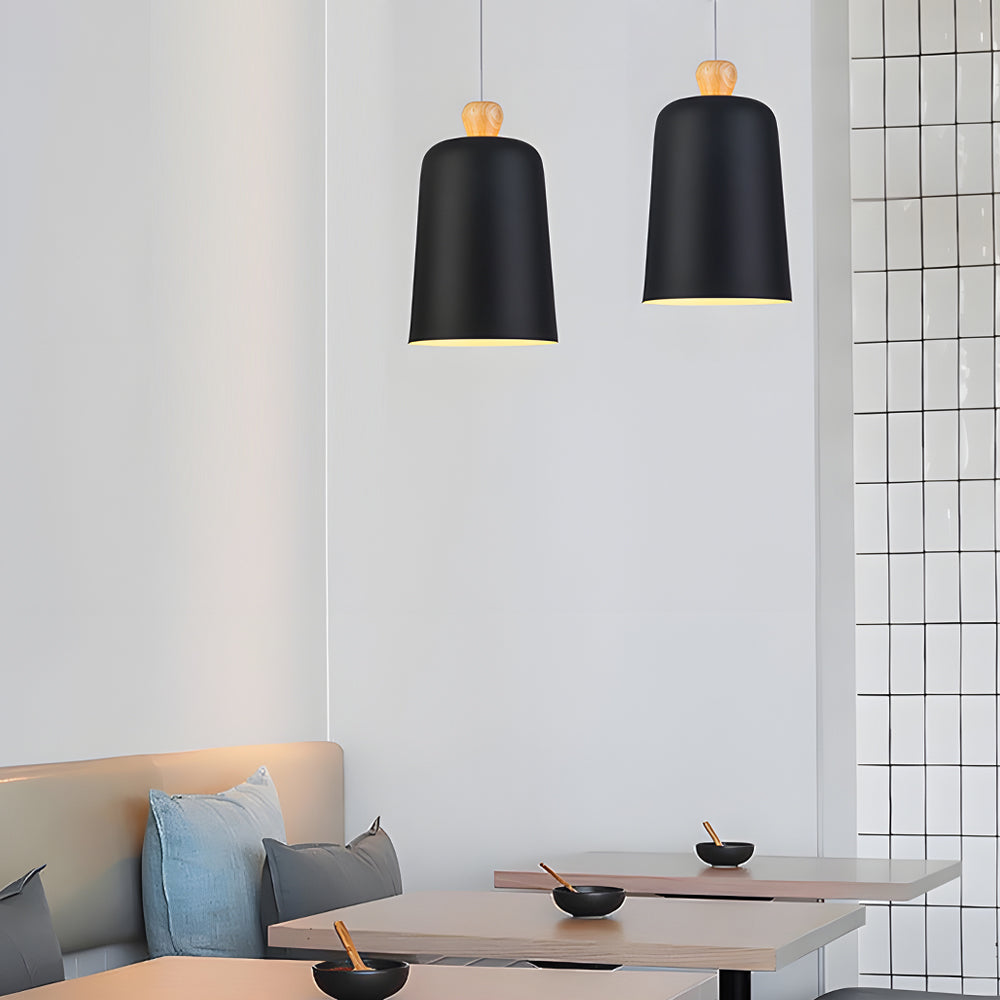 Modern box pleat white pendant lighting