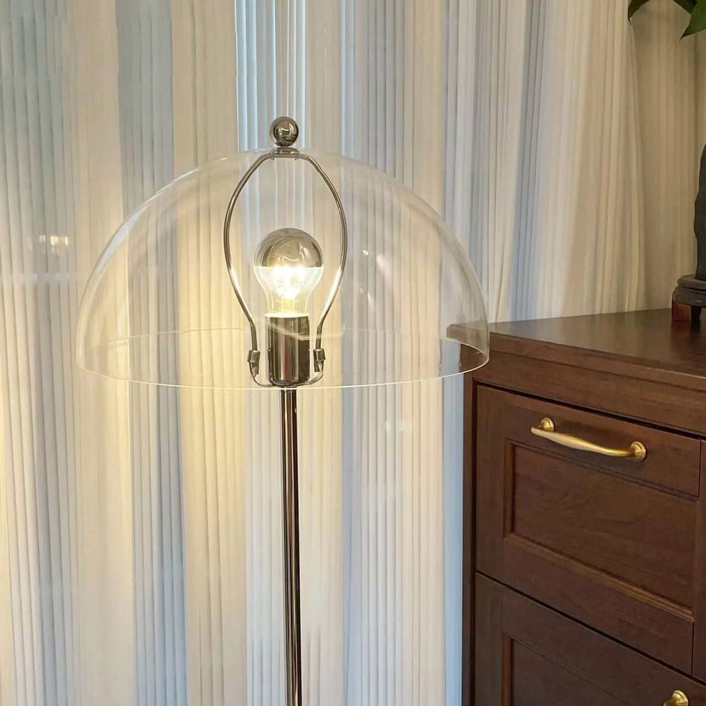 Retro Acrylic Mushroom Floor Lamp