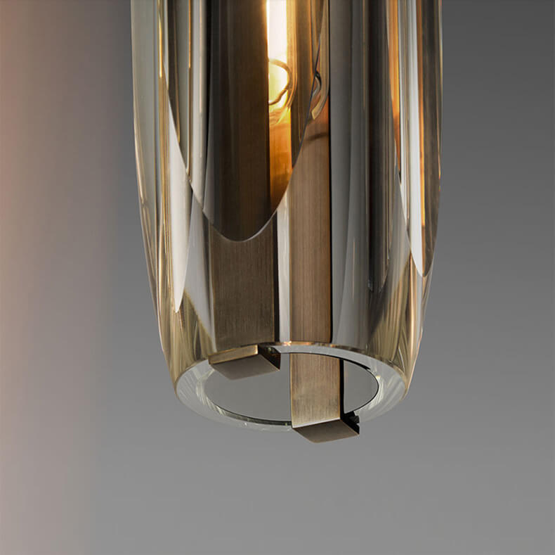 Modern Luxury Copper Crystal Wall Sconce