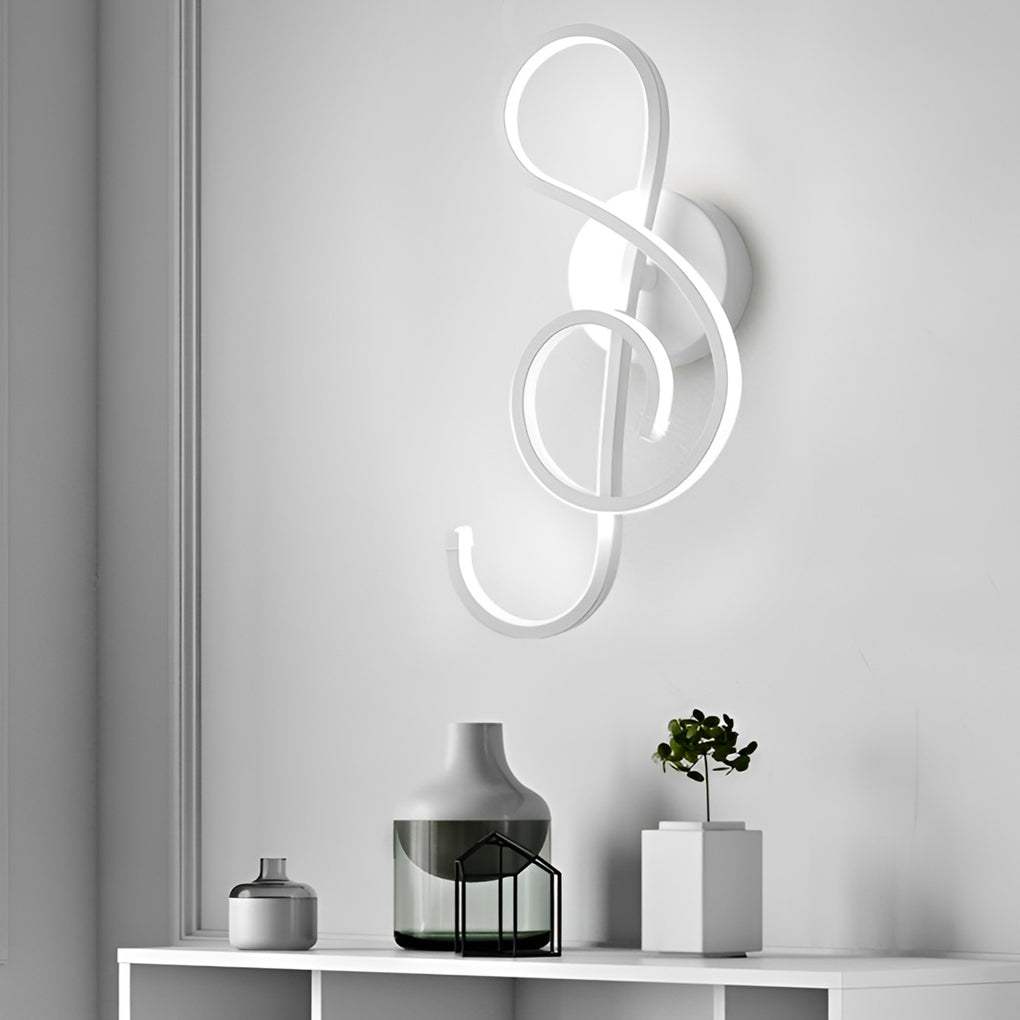 Musical Note LED Modern Wall Sconce