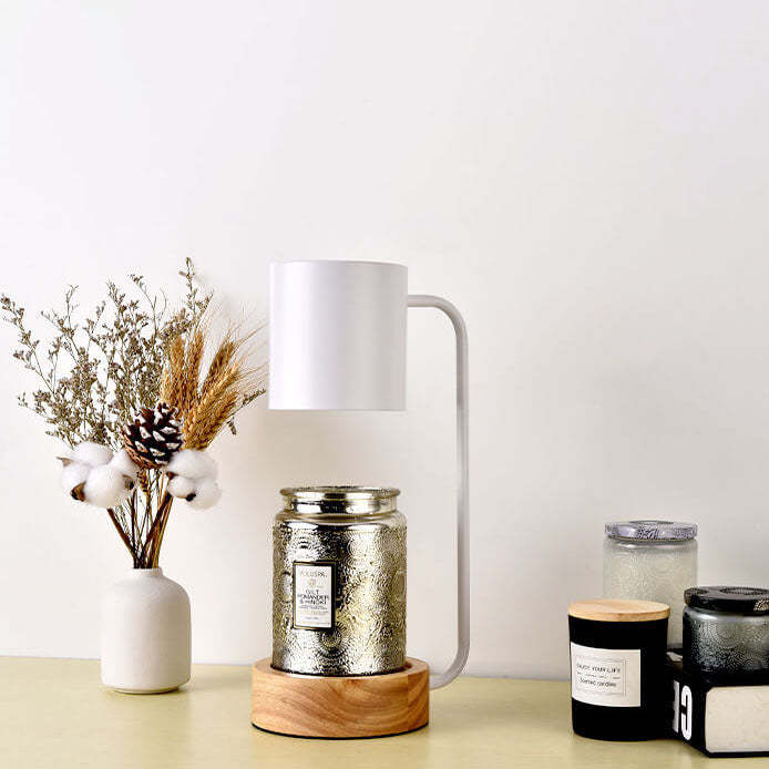 Japanese Wood Timing Dimming Melting Wax Table Lamp