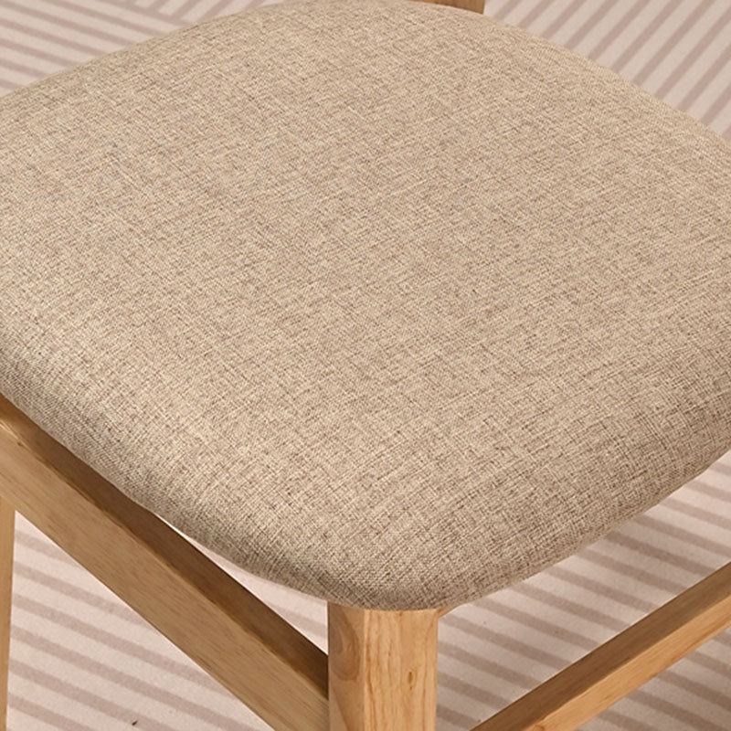 Minimalist Bent Wood Fabric Dining Chair