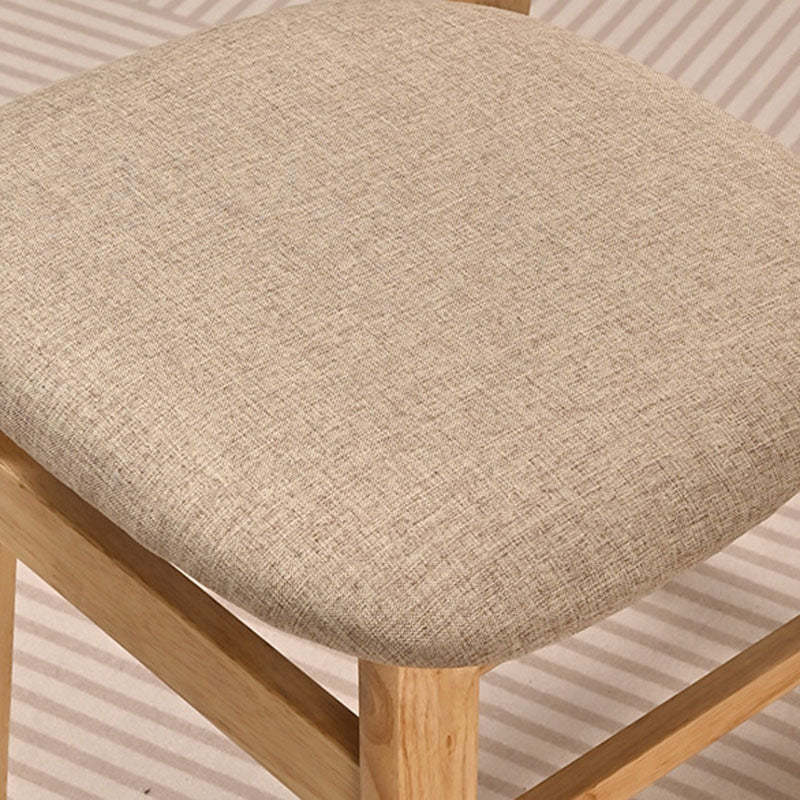 Minimalist Bent Wood Fabric Dining Chair