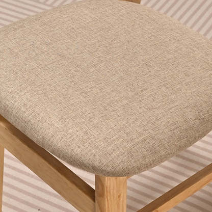 Minimalist Bent Wood Fabric Dining Chair