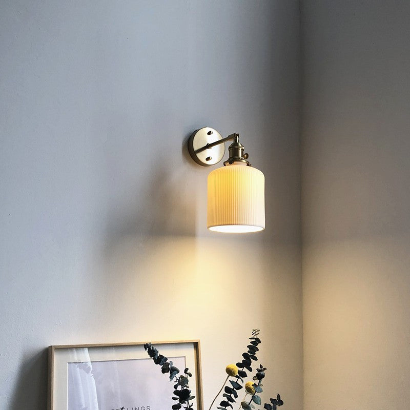 Retro oval wall sconces in brass — 110V-120V (US/CA) / Style A / Hanging Wire