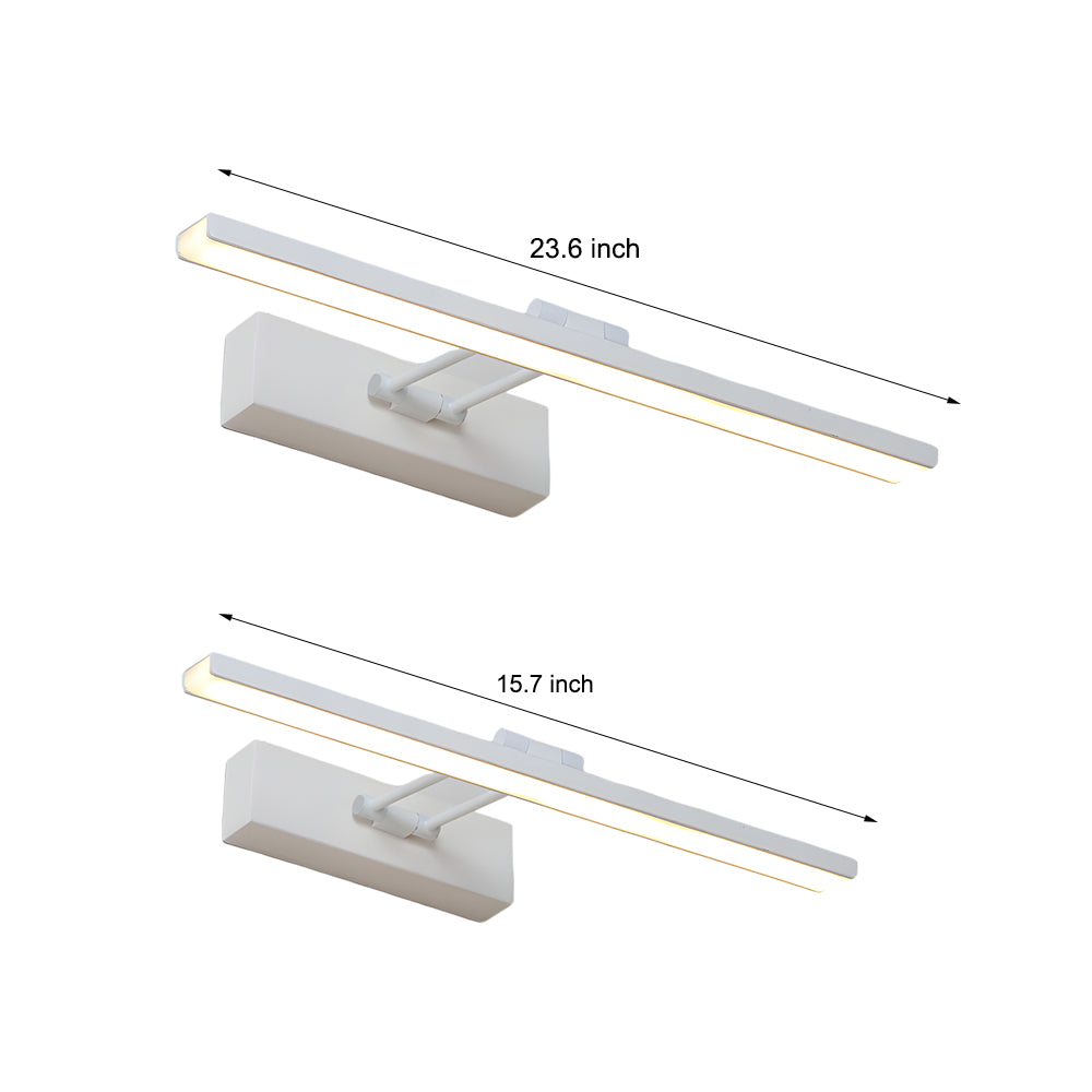 240�� Adjustable Linear LED Vanity Light with Modern Minimalist Design-Lighom