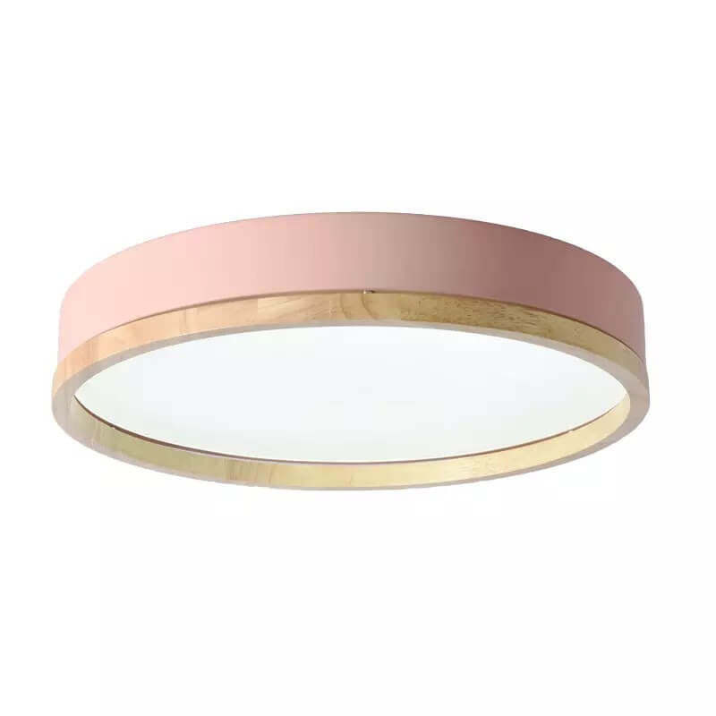 Macaron Round Acrylic LED Flush Mount Light