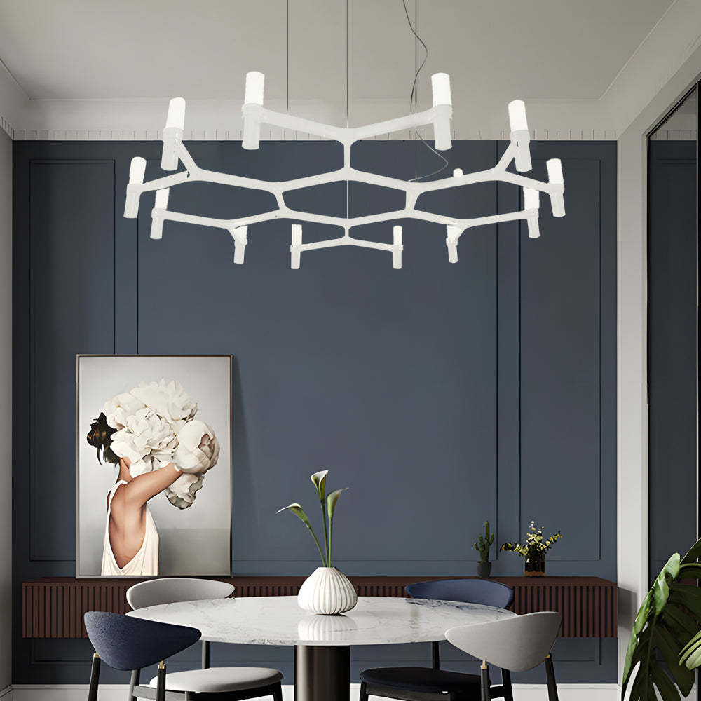 Metal Geometric LED Designer Nordic Chandelier