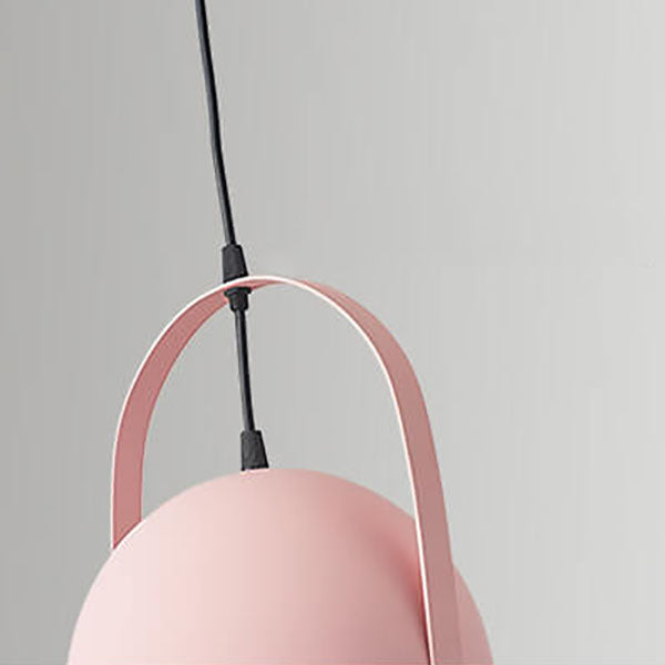Nordic Macaron Aluminum Semicircle Pendant Light