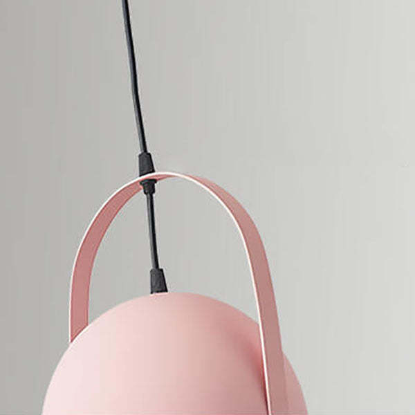 Nordic Macaron Aluminum Semicircle Pendant Light