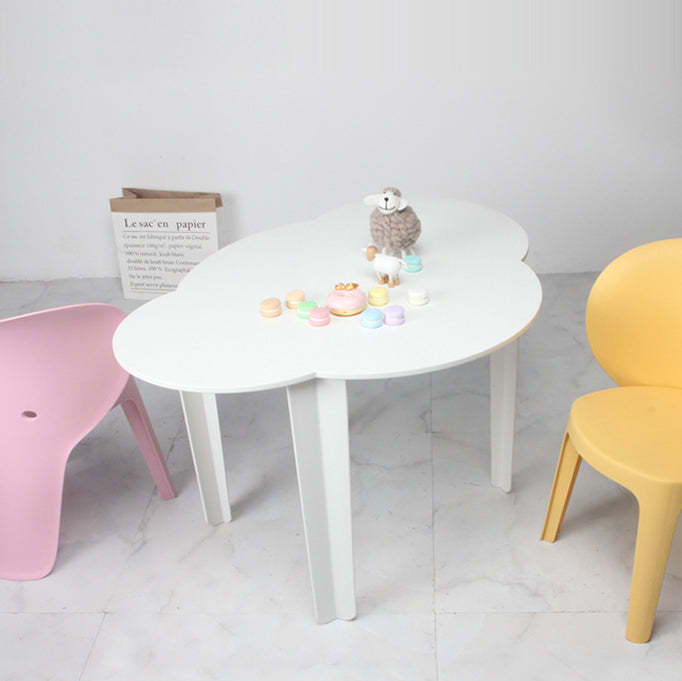 Minimalist Cloud Plastic Four-Leg Dining Table