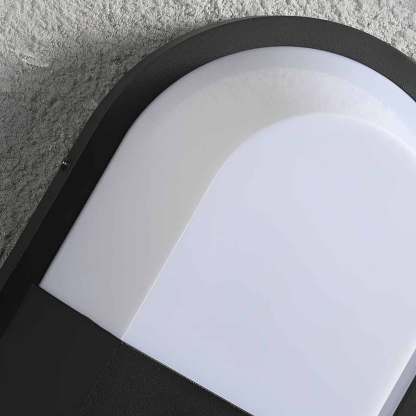 Minimalist Waterproof LED Dark Gray Modern Outdoor Wall Lamp Exterior Lights-Lighom