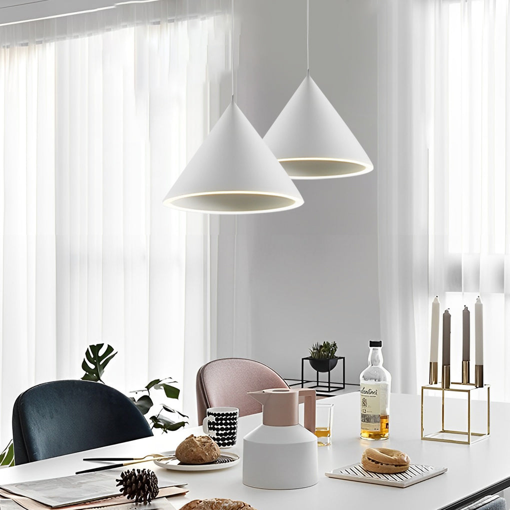 Minimalist Conical LED Macaron Nordic Kitchen Island Pendant