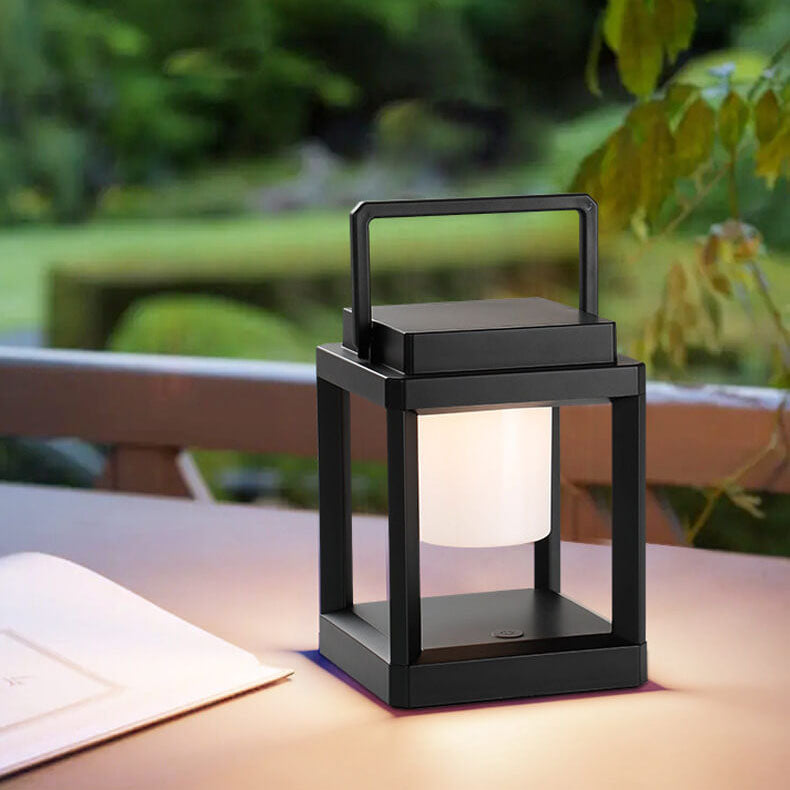 Outdoor Solar Square Cage Landscape Light