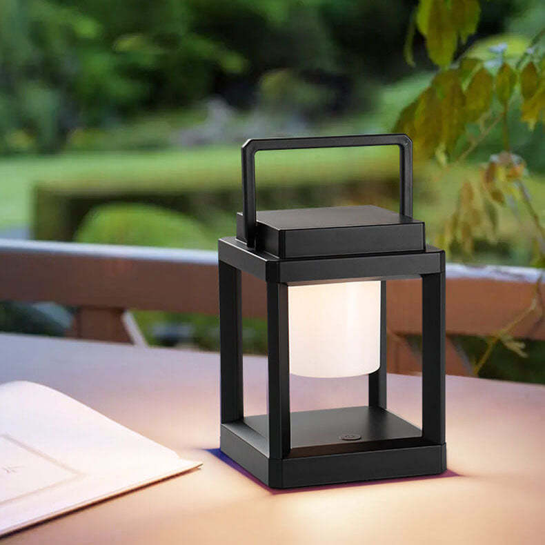 Outdoor Solar Square Cage Landscape Light