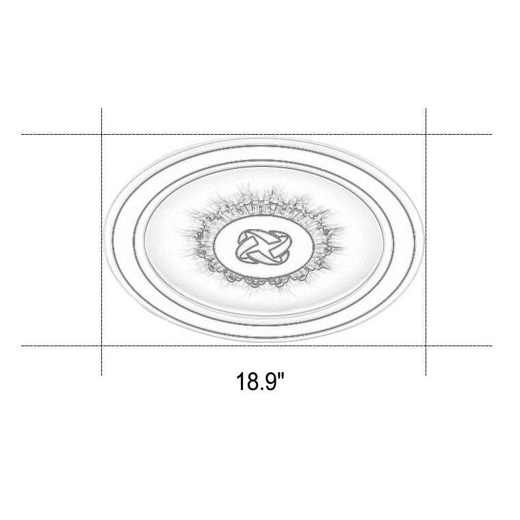 Round Acrylic LED Flush Mount Light