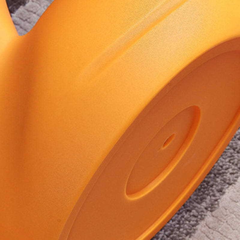 Contemporary Swan-Base Plastic Tray End Table