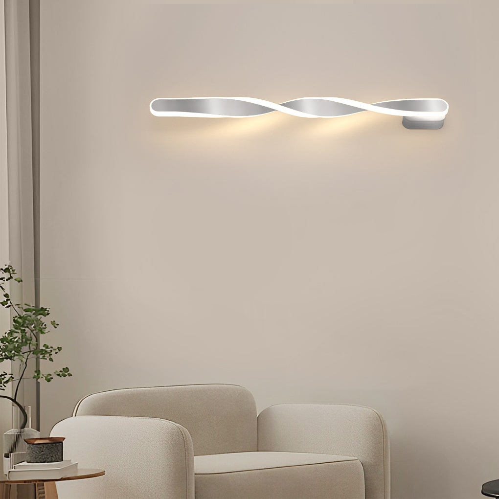 Spiral Long Strip LED 29W Minimalist Ins Wall Lamp Wall Sconce Lighting-Lighom