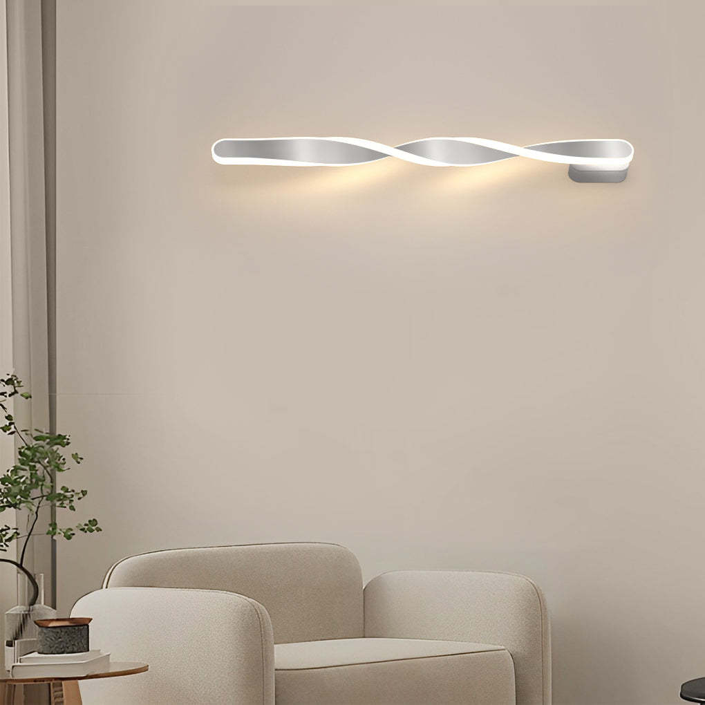 Spiral Long Strip LED 29W Minimalist Ins Wall Lamp Wall Sconce Lighting-Lighom