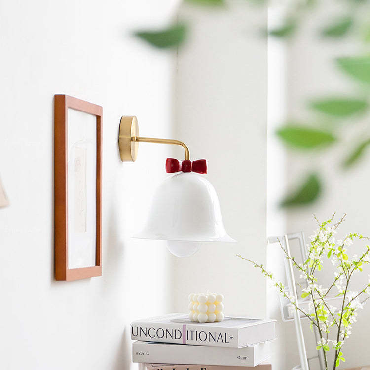 French Minimalist Bell Butterfly Iron Sconce